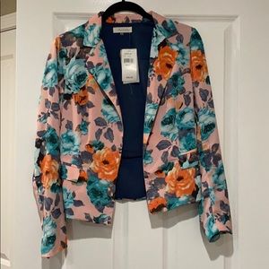Sugar Lips Pink Floral Blazer